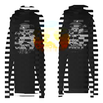 Retrointageunset Garden Nature Cockapoo Dog Lover 長袖Tシャツ - Kawaiitshirt