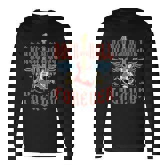 Rock And Roll Guitar Vintage ROCK Music Long Sleeve T-Shirt | Mazezy