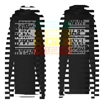 Ronaldo The Man The Myth The Legend Personalized Quote Long Sleeve T-Shirt - Thegiftio