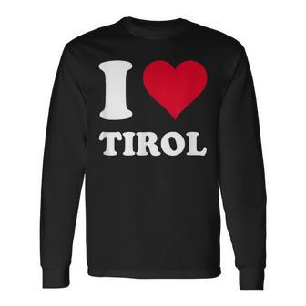 Rotes Herz Ich Liebe Tirol Langarmshirts - Geschenkecke