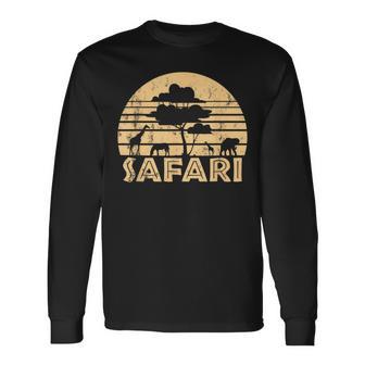 Safari Squad Animal African Family Vacation Summer Kingdom Long Sleeve T-Shirt - Thegiftio UK