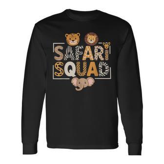 Safari Squad Lion Elephant Zoo Trip Zoo Keeper Wildlife Zoo Long Sleeve T-Shirt | Mazezy