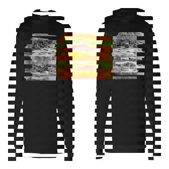Sandwich Food Costume Halloween Bread Graphic Long Sleeve T-Shirt | Seseable FR