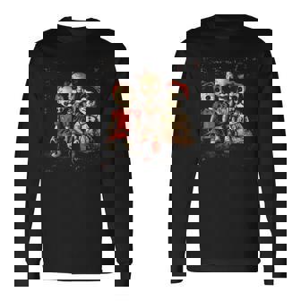 Scary Doll Horror Movie Creepy Haunted Toy Goth Alt Emo Long Sleeve T-Shirt | Mazezy