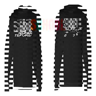 School Psychologist Rainbow Psychology Teacher Long Sleeve T-Shirt | Mazezy