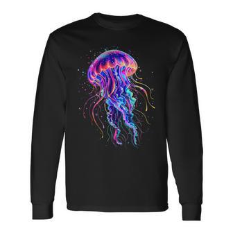 Sea Ocean Jellyfish Marine Mammal Ocean Sea Animal Jellyfish Long Sleeve T-Shirt - Thegiftio UK