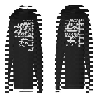 Senior Wresting Player 2025 Class Of 2025 Senior Wrestler Long Sleeve T-Shirt - Thegiftio