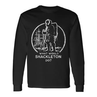 Shackleton Do Leadership Energy Managers Retro Vintage Long Sleeve T-Shirt | Seseable FR