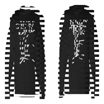 She's My Trick Heart Matching Couple Halloween Boyfriend Long Sleeve T-Shirt - Thegiftio