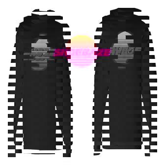 Shoegaze 80s Sun Long Sleeve T-Shirt | Mazezy