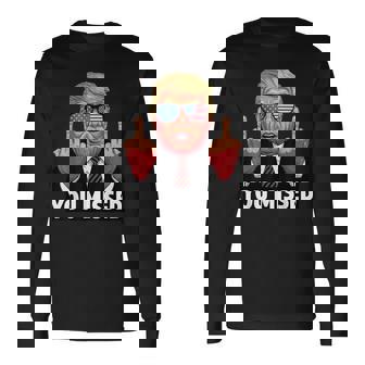 Shot Republican Pro Trump Président 2024 T-shirt à manches longues - Cadeauxyz