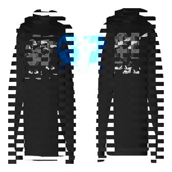Six Seven Dabbing Cool Meme 67 Dab Number Long Sleeve T-Shirt | Mazezy