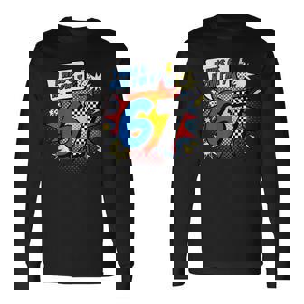 Six Seven Meme 7 Year Old Birthday Was 6 Now I'm 7 Long Sleeve T-Shirt - Monsterry