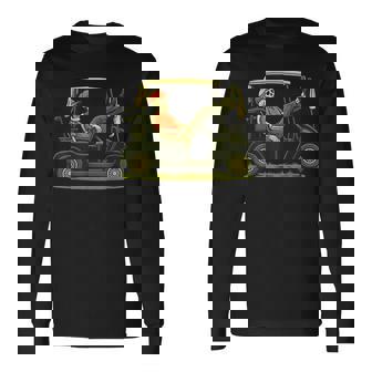 Skeleton Golf Halloween Golfer Golf Player Dad Long Sleeve T-Shirt - Thegiftio