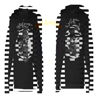 Skull Gentleman Tête De Mort Crâne Barbe Barbu Mari Cadeau T-shirt à manches longues - Cadeauxyz