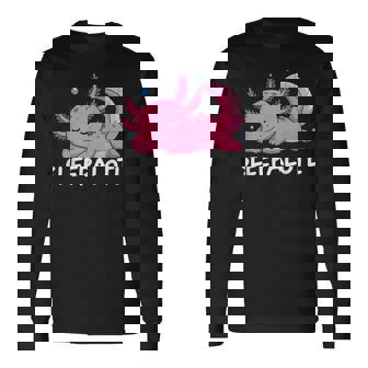 Sleepalotl Axolotl Sleeping Sleep Long Sleeve T-Shirt | Seseable CA