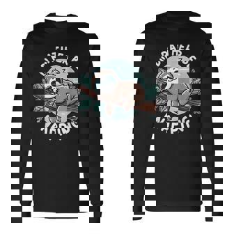 Sloth Quote I'd Rather Be Napping Cute Women Long Sleeve T-Shirt - Thegiftio