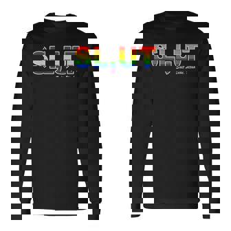 Slut Salt Lake Utah Lgbt Pride Long Sleeve T-Shirt - Monsterry