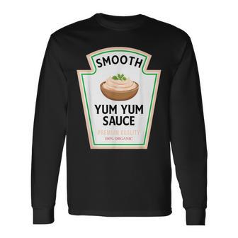 Smooth Yum Yum Sauce Condiment Costume Party Matching Long Sleeve T-Shirt - Thegiftio UK