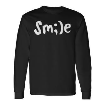 Sonrisa Mensaje Positivoea Amable Paz Amor Emoticon Regalo Camiseta de manga larga - Regaloses