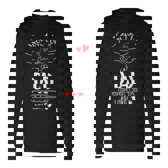 Soon To Be Dad 2025 Loading Pregnancy Announcement Dad Long Sleeve T-Shirt | Mazezy