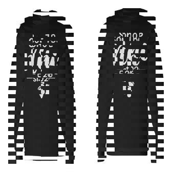 Soon To Be Mimi 2026 Cute Pregnancy Announcement New Mimi Long Sleeve T-Shirt | Seseable UK