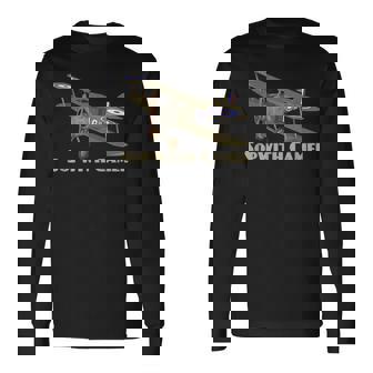 Sopwith Camel WW1 Fighter Plane British Biplane Long Sleeve T-Shirt | Mazezy