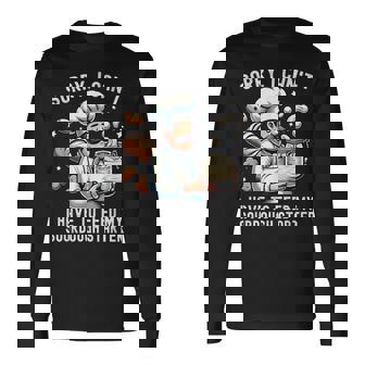 Sorry I Can't I Have To Feed Myourdough スターター 長袖Tシャツ - Kawaiitshirt