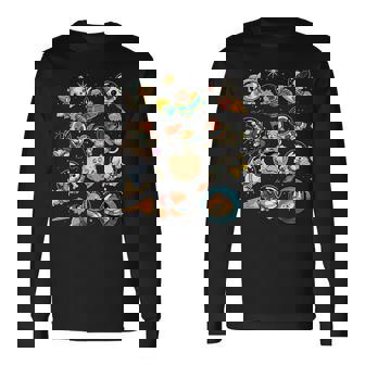 Space Dogs Cute Astronaut Dogs In Space Galaxy Animal Planet Long Sleeve T-Shirt | Seseable CA