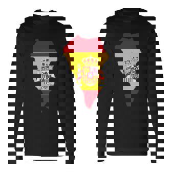 Spanien Flagge Im La Palma Umriss La Palma Langarmshirts - Seseable