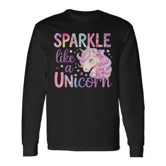 Sparkle Like A Unicorn Long Sleeve T-Shirt - Thegiftio