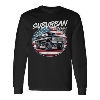 Squarebody Burb Life Truck Squarebody Nation Suburban Long Sleeve T-Shirt - Thegiftio UK