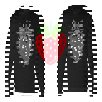 Strawberry Strawberry Fruit Long Sleeve T-Shirt | Mazezy