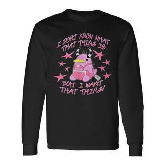 Stuffed Animal I Don't Know What That Thing Is Long Sleeve T-Shirt - Monsterry
