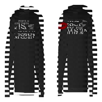 Support The Arts Kiss A Musician Long Sleeve T-Shirt | Mazezy