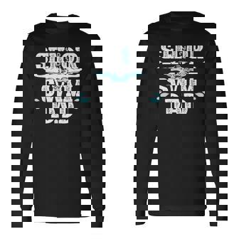 Swim Senior Dad 2026 Proud Swimming Senior Father 2026 Long Sleeve T-Shirt | Seseable FR