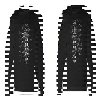 Sword Withnake Middle Ages T-shirt à manches longues - Cadeauxyz