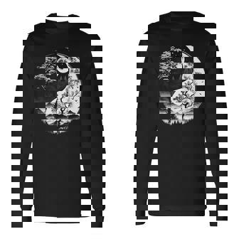 Symbole Yin Yang Noir Et Blancur La Nature Taijitu Yin Yang T-shirt à manches longues - Cadeauxyz