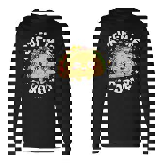 Tacos Mexican Dirty Word Game Stuff Me Daddy Naughty Taco Long Sleeve T-Shirt | Mazezy