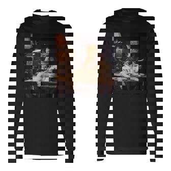 Tatuaje De Gato Retro Meme Tatuaje Tatuaje Gato Tatuaje Fumar Tatuajes Camiseta de manga larga - Regaloses