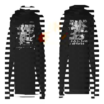 Teachers Thanksgiving Thankful For My Little Turkeys Long Sleeve T-Shirt - Thegiftio