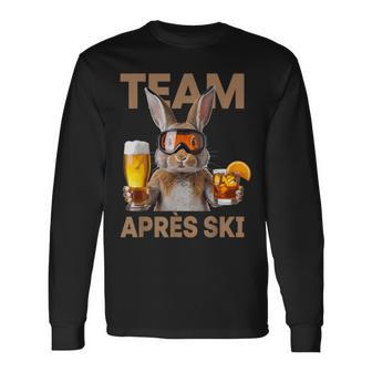 Team Aprèski Lustiger Hasekifahren Bier Cocktail Party Langarmshirts - Geschenkecke