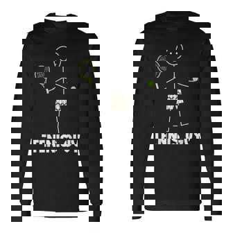 Tennis Guy Jeu De Balle De Tennis Et Fusée T-shirt à manches longues - Cadeauxyz