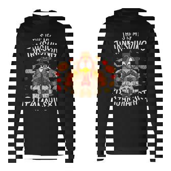 This Is My Thanksgiving Pajama Long Sleeve T-Shirt | Seseable CA