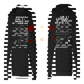 Things I Do In My Spare Time Basketball Long Sleeve T-Shirt | Mazezy