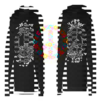 This Is My 60S Costume & 60'S Outfit 1960年代 ピースサイン 長袖Tシャツ - Kawaiitshirt