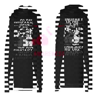 Throat Cancer Awareness Warrior Survivor Long Sleeve T-Shirt | Seseable FR