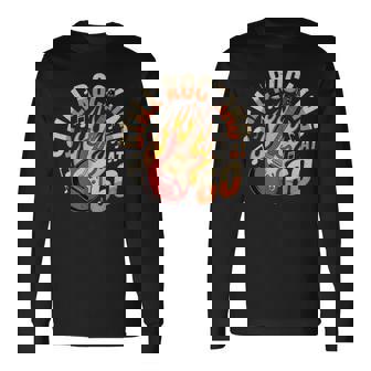 Todavíae Balancea En 60 Cumpleaños Guitarra Flames Música Camiseta de manga larga - Regaloses