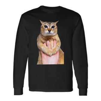 Tole Tole Cat Small Black Long Sleeve T-Shirt - Thegiftio UK