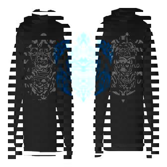 Tortue Maori Bleue Tatouage Tribal Pour Les Plongeurs T-shirt à manches longues - Cadeauxyz